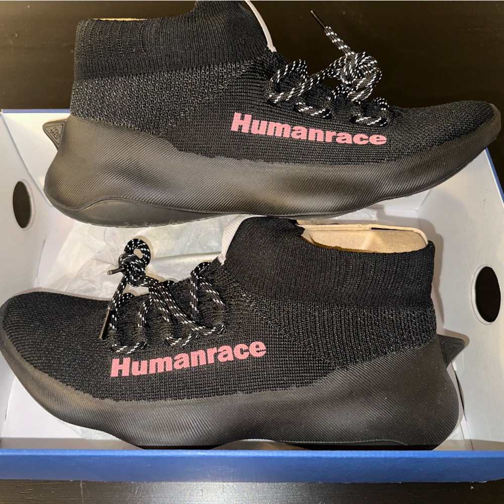 adidas Pharrell x Human Race Sichona Black Shock Pink Size 10 M